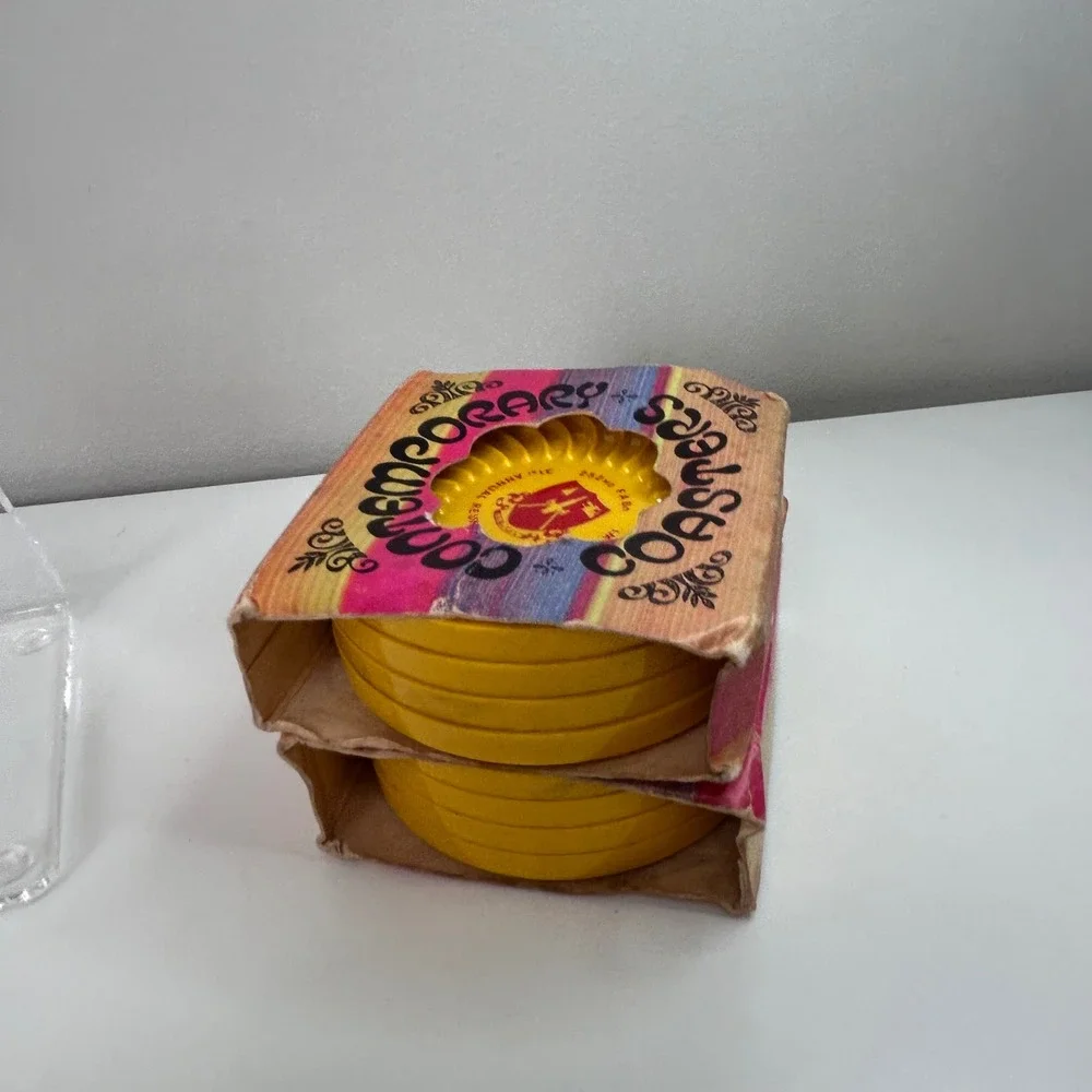 Ritepoint Coasters 252nd FA‎ Bn Reunion Yellow Good Vintage 8pc Set USA vintage